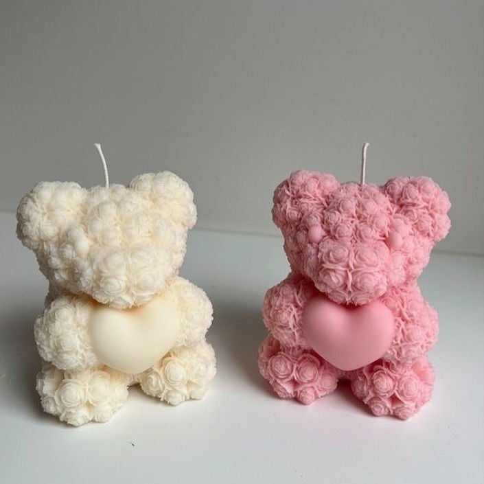 The Floral Teddy with heart - by the Alchemist