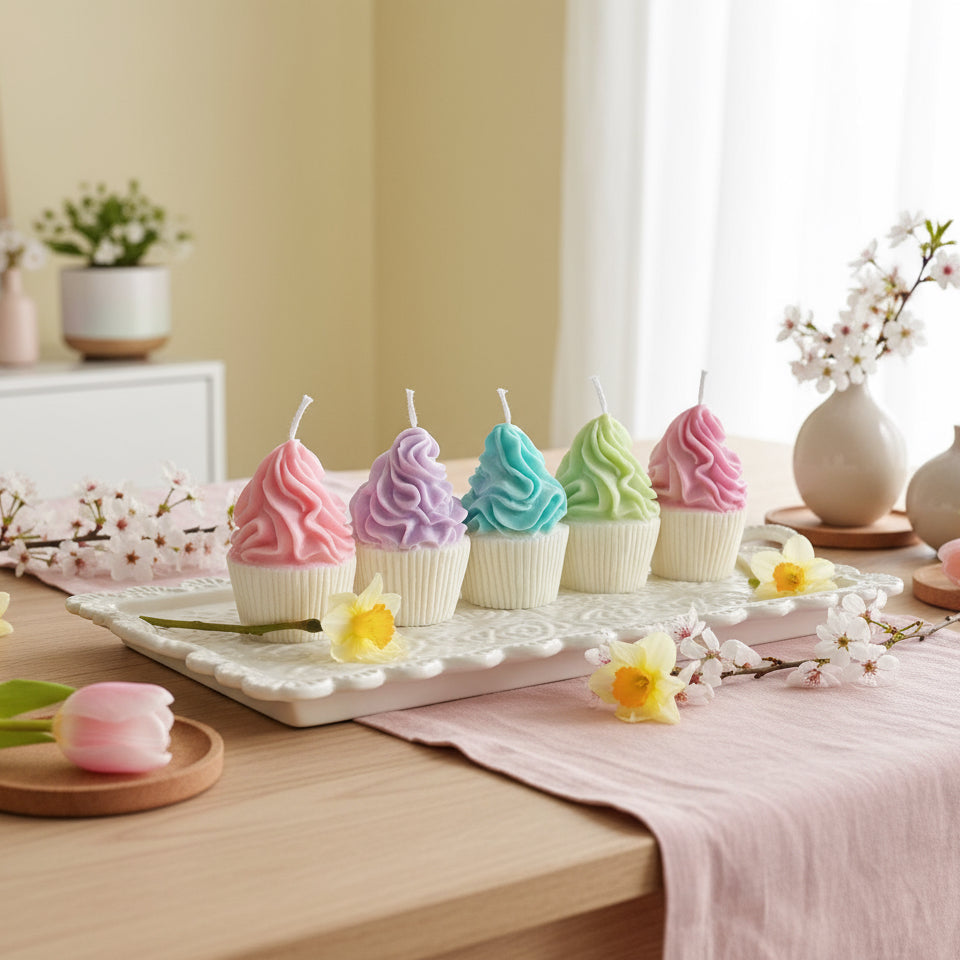 Cup cakes candle - by the Alchemist