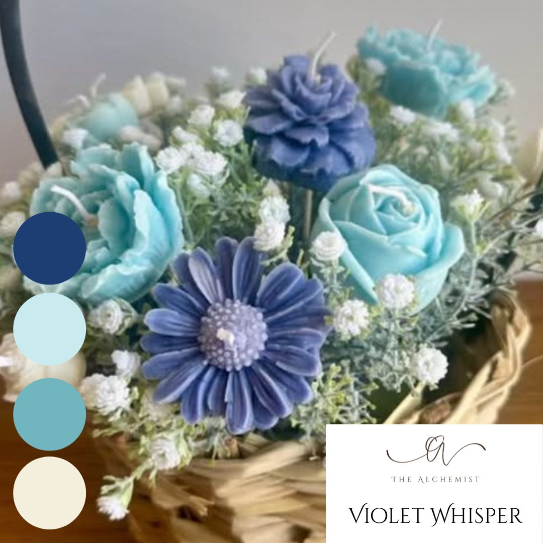 Violet Whisper Flowers Bouquet - baby flowers - by the Alchemist