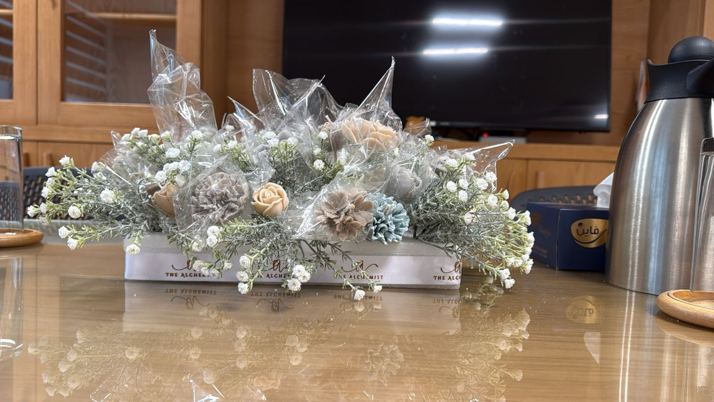 Stone & Sage Flowers Bouquet - baby flowers - by the Alchemist