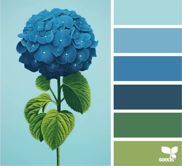 Azure Leaf Flowers Bouquet - by the Alchemist
