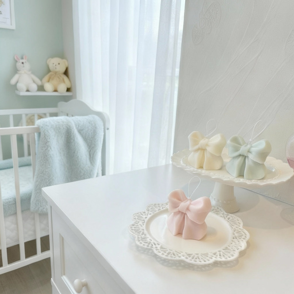 The Blush Bow Candle- by the Alchemist