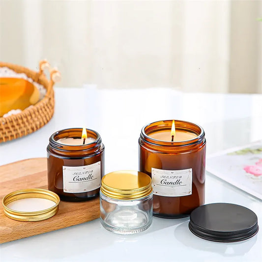 Amber Glass Jar with lid- 50 grams - by the Alchemist