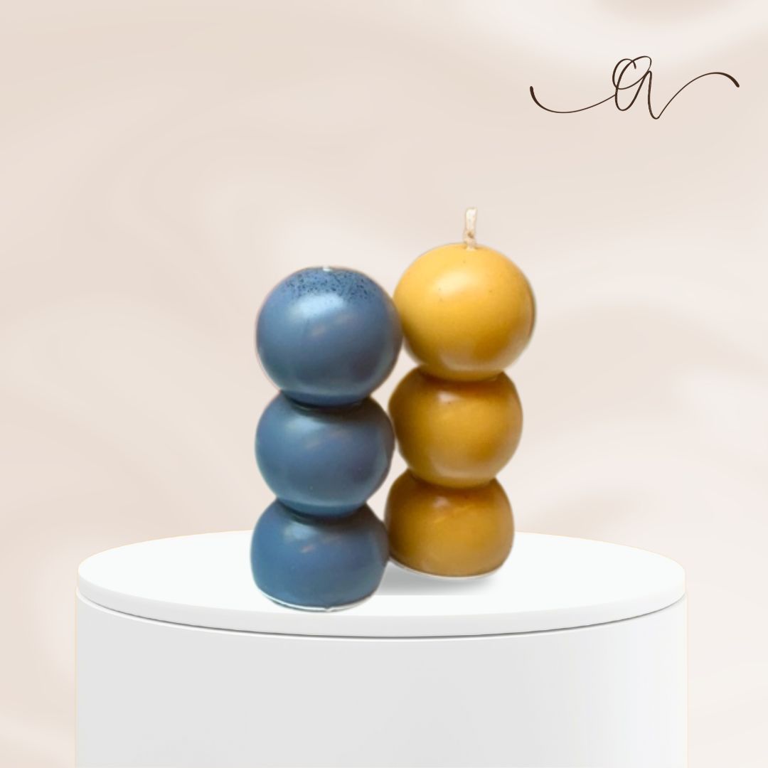 Stacked Spheres Candle - by the Alchemist