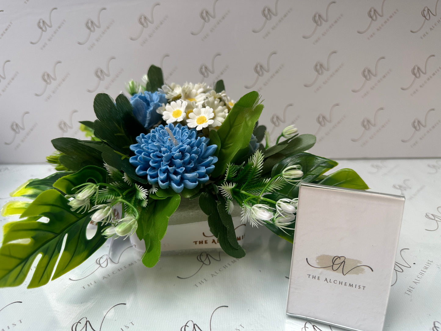 Azure Leaf Flowers Bouquet - by the Alchemist