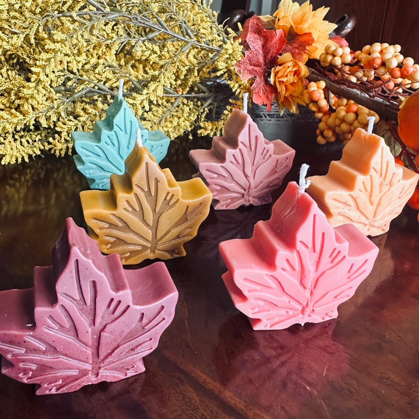 The Maple Leaf Candle - by the Alchemist