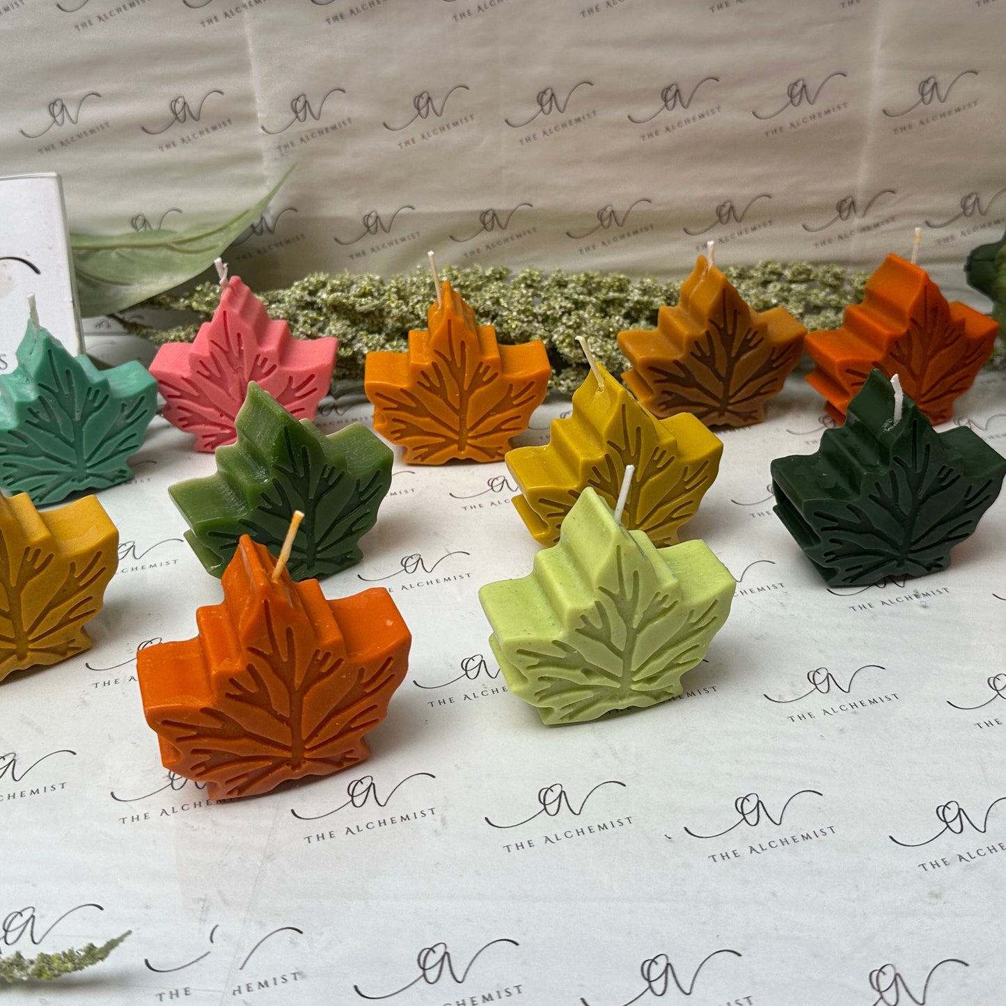 The Maple Leaf Candle - by the Alchemist