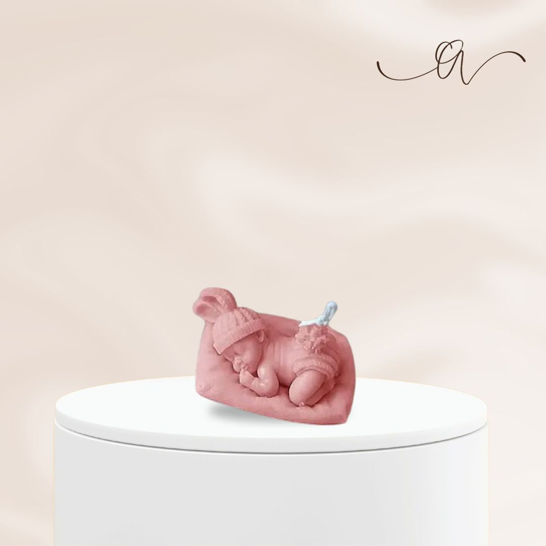 Sleeping Bunny Baby Candle - by the Alchemist