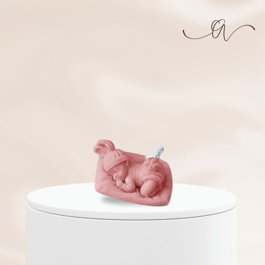 Sleeping Bunny Baby Candle - by the Alchemist