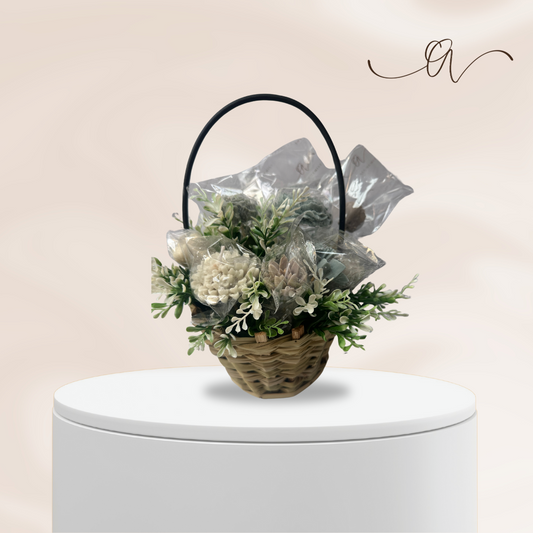 Stone & Sage Flowers Bouquet - baby flowers - by the Alchemist