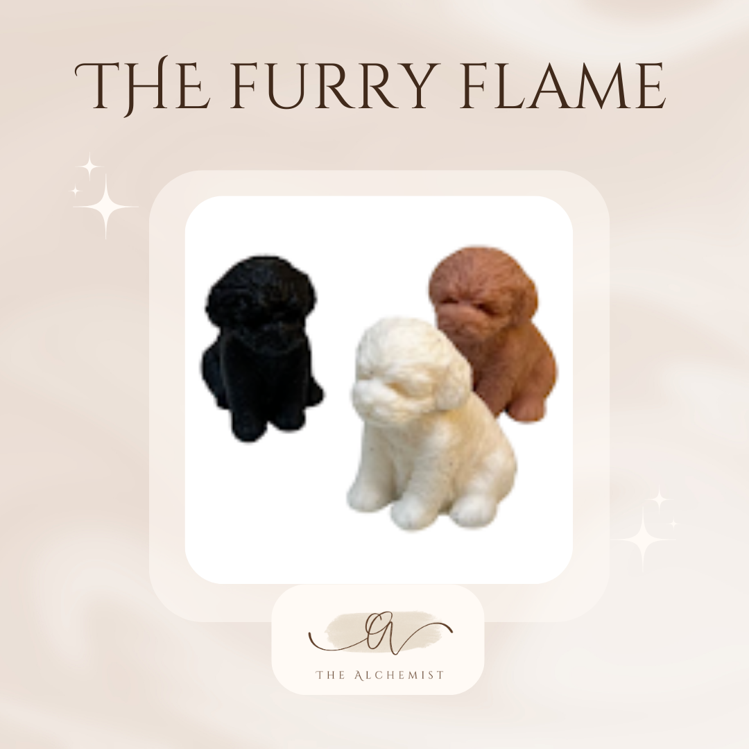 The Furry Flame Candle - by the Alchemist
