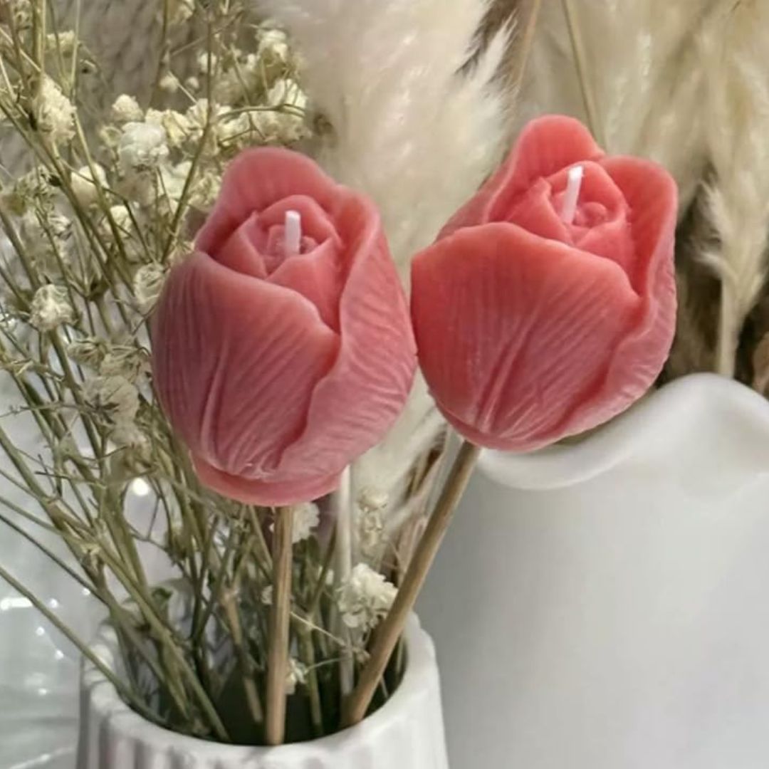 The Rosebud Candle - by the Alchemist
