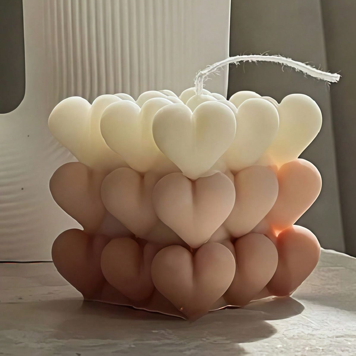 The Heart Bubbles Candle - by the Alchemist